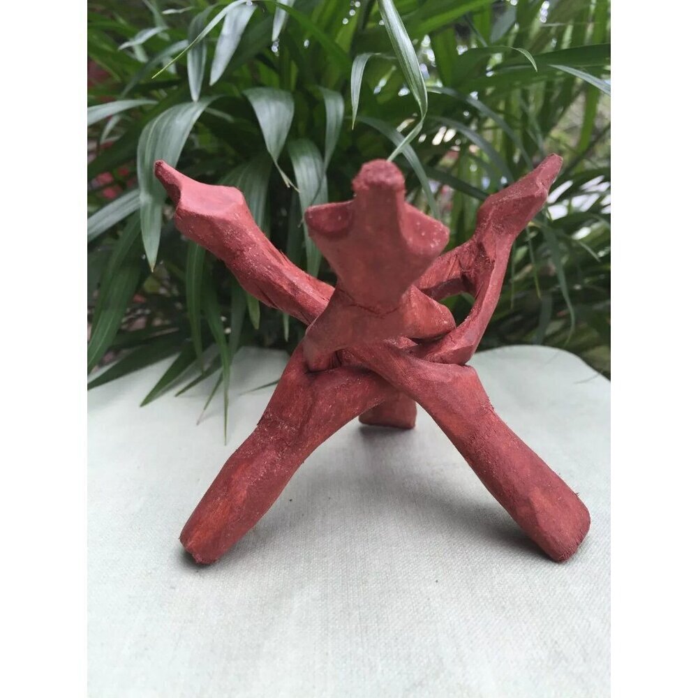 10" Tripod Wood Stand Display Stand Gemstone Mineral Specimen Sphere Shell